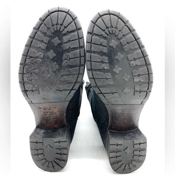 Vera Wang Lavender Cameron Black Jeweled Moto Boots - Picture 6 of 13